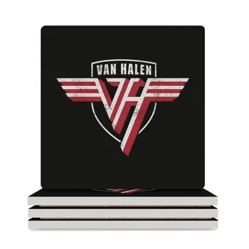  fgh38 <<Halen>> Ван Ван Керамические Подставки (Квадратные) Симпатичная чашка Сланец Противоскользящая керамическая подставка Подставки