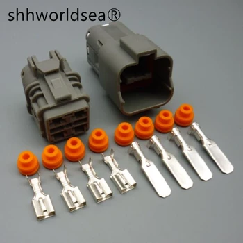  shhworldsea 4 Pin 7222-6244-40 7123-6244-40 Водонепроницаемый автоматический электрический разъем дроссельной заслонки Мотор Розетка для ремня безопасности багги Dune