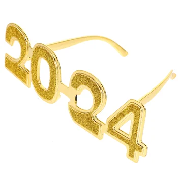  2024 Пластиковые очки С Новым годом Очки 2024 Очки в канун Нового года 2024 Номер Очки Фестиваль Фотореквизит Класс 2024