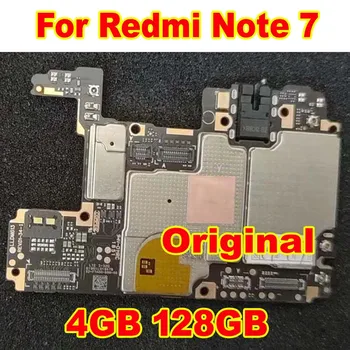  100% оригинальная разблокированная материнская плата для Xiaomi Redmi Note 7 7 Pro Материнская плата Плата за карту Основная логическая плата Пластина Гибкий кабель