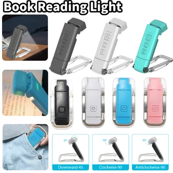  LED Свет для чтения книг Лампа для чтения книг Пристегивающиеся книжные светильники USB Перезаряжаемый ночник Портативный зажим Настольный светильник для детей
