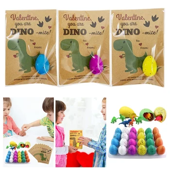  2024 Выращивание яиц динозавров с картой Мини Инкубационные яйца динозавров Новинка Инфляция воды Яйца животных Развивающая игрушка для детей
