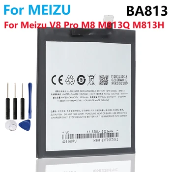 Оригинальный аккумулятор BA813 3100 мАч для смартфона Meizu V8 Pro M8 M813Q M813H Высококачественная батарея + номер отслеживания