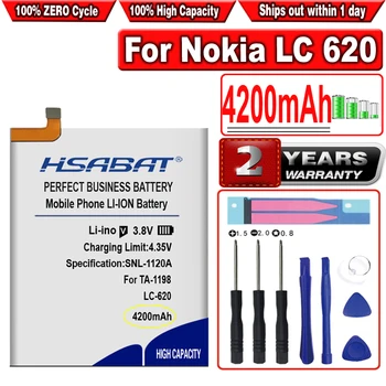  HSABAT 4200mAh LC-620 Аккумулятор для Nokia 6.2 7.2 TA-1198 TA-1200 TA-1196
