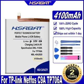  HSABAT NBL-40A2920 4100 мАч Аккумулятор для аккумуляторов TP-link Neffos C9A TP706A TP706C