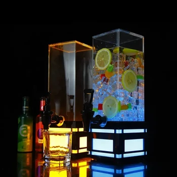   Башня для вина Пивная башня Диспенсер для бутылок сока для напитков Ведро со льдом Охладитель со светодиодной подсветкой для бара, вечеринки, ресторана, пивной башни для холодных напитков