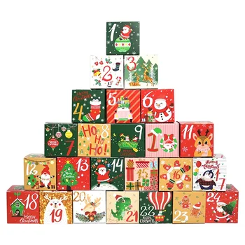  24 / 48 / 72 шт. Рождественские конфеты Подарочная коробка Упаковка для малого бизнеса Вечеринка Favors Lot Sweet es