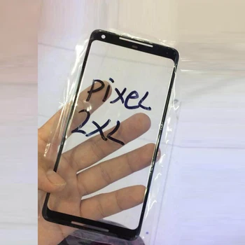  Оригинальный Лучший черный Pixel2 XL Внешний стеклянный объектив Передняя панель Сенсорный экран для Google Pixel 2XL Pixel 2 XL 6.0