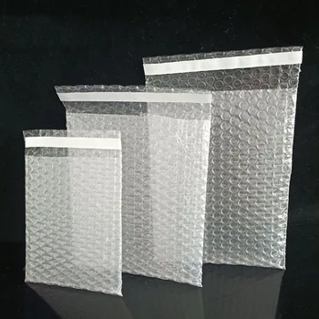  Несколько размеров Самозапечатывающиеся прозрачные пузырчатые пакеты Пластиковые упаковочные конверты Полиэтиленовые пакеты