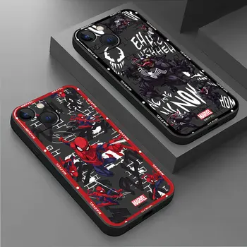  Spider-Man Venom Spider Cool Case Для iphone 14 12 Pro 13 Mini 11 Pro Max SE XS X 8 6 XR 6s 7 14 Plus 5s Мягкий чехол для телефона