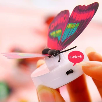  Бабочка Ночник Вклеиваемый Креативный Красочный 3D Бабочка Светодиодные Наклейки На Стену Лампы Домашний Декор Горячая Продажа Игрушка