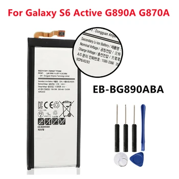  Оригинальный сменный аккумулятор EB-BG890ABA емкостью 3500 мАч для аккумуляторов мобильного телефона Samsung Galaxy S6 Active G890A G870A