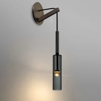  роскошный полностью медный хрустальный настенный светильник K9 Nordic простой Форма винной бутылки креативный светодиодный настенный светильник спальня прикроватная лестница