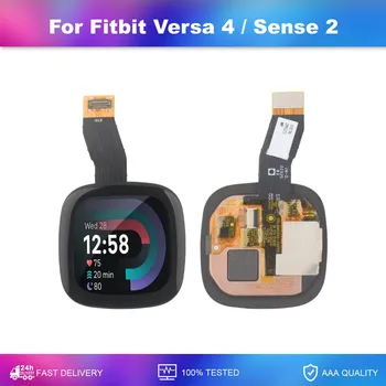  Для Fitbit Versa 4 Sense 2 ЖК-дисплей Дигитайзер с сенсорным экраном для замены экрана смарт-часов Fitbit Versa4