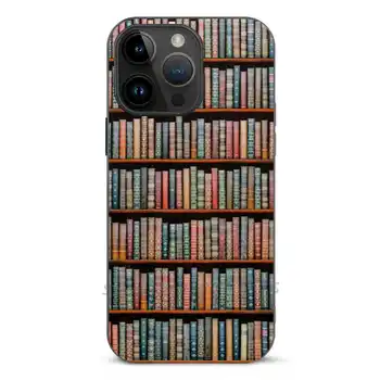  The Library Fiber Skin Чехол Для Iphone 11 12 13 14 Pro Max Mini Xr 7 8 Plus Чехлы Обложка Книга Книги Чтение Любовь Любовник Книжный