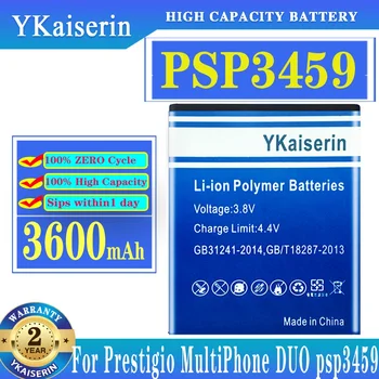  YKaiserin 3600mAh Сменный аккумулятор для Prestigio MultiPhone DUO Psp3459 Новый аккумулятор + трек-код