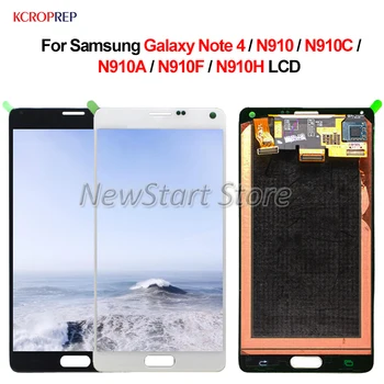  Super Amoled для Samsung Galaxy Note 4 N910 N910C N910A N910F N910H Note4 ЖК-дисплей сенсорный экран дигитайзер в сборе с рамкой