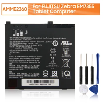  Сменный аккумулятор AMME2360 для планшетного компьютера Fujitsu Zebra EM7355 1ICP4/57/98-2 13J324002978 5900 мАч