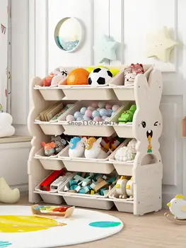  Стеллаж для хранения детских игрушек, стеллаж для хранения, шкаф для детской отделки, стойка для иллюстрированных книг, классификация игрушек, многослойное хранение