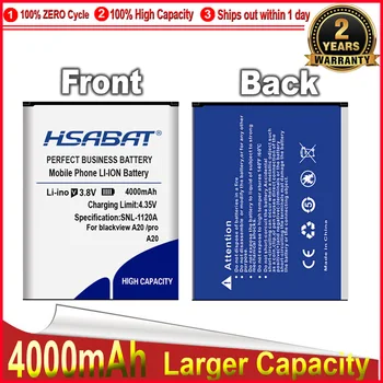  HSABAT 0 Cycle 4000 мАч Аккумулятор для Blackview A20 A 20 Pro Высококачественный аккумулятор для замены мобильного телефона