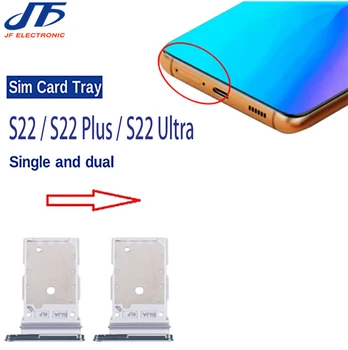  20 шт./лот Замена для Samsung Galaxy S22 Plus Ultra Single Dual SIM Card Slot SD Tray Holder Adapter