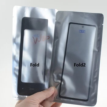  Для Samsung Galaxy Z Fold 2 3 4 W20 W21 W22 W23 Передний сенсорный экран Внешняя стеклянная крышка объектива с заменой клея OCA