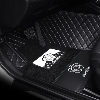  Роскошные изготовленные на заказ кожаные автомобильные коврики для Toyota Hilux 2015 2016 2017 2018 2019 Аксессуары для защиты салона автомобиля