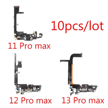  10 шт./лот USB-зарядное устройство Порт Разъем Док-станция Зарядка Гибкий кабель для iPhone 11 12 mini 13 Pro Max Запасные части