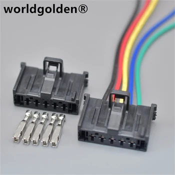  worldgolden 5 Hole 2,8 мм Автомобильные кабельные розетки Автомобильный разъем проводов с контактами DJ70528A-2.8-21