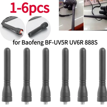  1-6PCS Мягкая антенна для Baofeng BF-UV5R UV6R 888S Рация Радио 400-470 МГц SMA-F Женская короткая антенна для 888S