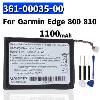  Оригинальный сменный аккумулятор для Garmin Edge 800 810 361-00035-00 Оригинальный аккумулятор 1100 мАч + Бесплатные инструменты