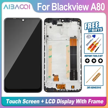  AiBaoQi Совершенно новый сенсорный экран + ЖК-дисплей + замена рамки в сборе для телефона Blackview A80