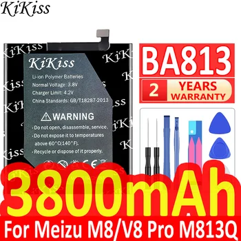  KiKiss BA813 BA 813 3800 мАч Аккумулятор для смартфона Meizu V8 Pro V8Pro / M8 / M813Q / M813H Высококачественный аккумулятор + номер отслеживания