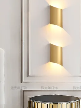   длинные настенные бра в ванной комнате светодиодная лампа декоративные элементы для дома спальня освещение украшение антикварный деревянный шкив