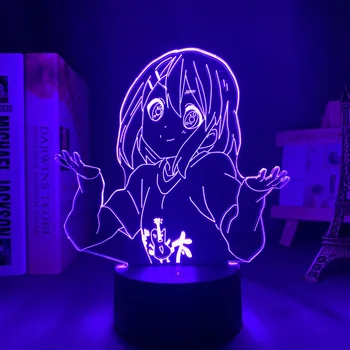  Акриловый светодиодный ночник лампа аниме K ON Yui Hirasawa для спальни Декоративная комната Ночник Подарок на день рождения 3d настольный светильник манга