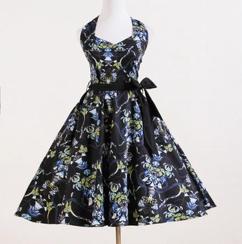  ретро винтажные модные платья А-силуэта в Великобритании 1950-х годов женский интернет-магазин одежды для особого случая