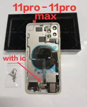   Крышка крышки задней части корпуса с боковыми кнопками гибкого кабеля Power Volume для iPhone 11 Pro Max