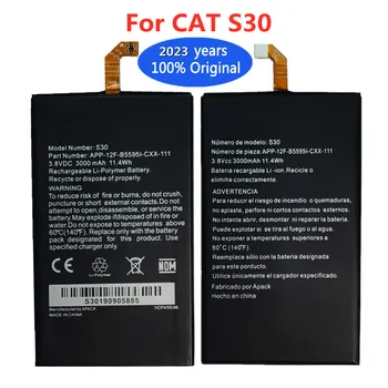  2023 Оригинальный сменный аккумулятор 3000 мАч для оригинальных аккумуляторов для смартфонов Caterpillar Cat S30 APP-12F-F57571-CGX-111