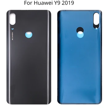  Новый чехол для аккумулятора Y9 2019 для Huawei Y9 2019 JKM LX1 LX2 LX3 Задняя крышка аккумулятора 3D Замена стеклянной панели задней двери