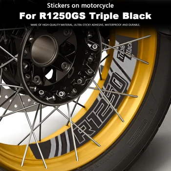  Наклейки для мотоциклов Водонепроницаемая наклейка Светоотражающая R1250GS Тройной черный для BMW R 1250 GS 1250GS R1250 Аксессуары 2021 2022 2023