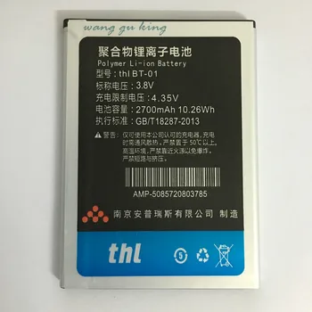  2700 мАч Сменный литий-ионный аккумулятор для аккумуляторной батареи THL T100 T100S T11 BT-01 Батарея + код отслеживания