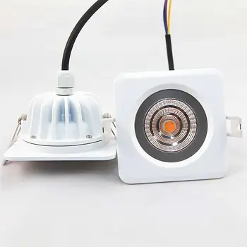 9 Вт Светодиодный потолочный светильник без драйвера с регулируемой яркостью AC220-240V Потолочный светильник без водителя Квадратный водонепроницаемый IP65