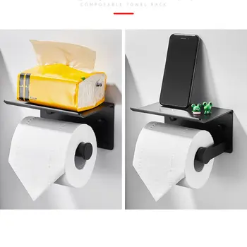   горячий высококачественный держатель рулона для ванной комнаты из нержавеющей стали для мобильного телефона держатель для бумажных полотенец держатель для туалетной бумаги