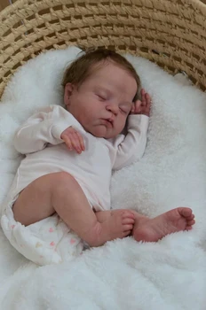  NPK 20-дюймовая кукла с мягким телом для новорожденных Реалистичная мягкая на ощупь Приятная кукла Reborn Baby Многослойная живопись