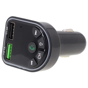  Авто BT 5.0 MP3 Плеер Беспроводной аудио ресивер Двойной USB 3.1A Быстрое зарядное устройство для беспроводного аудиоприемника громкой связи Автозапчасти