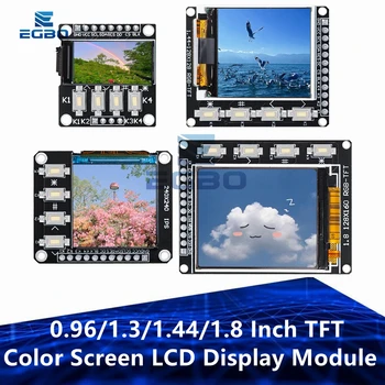  0,96 / 1,3 / 1,44 / 1,8 дюйма TFT цветной ЖК-дисплей Модуль с 4-клавишной кнопкой Привод ST7735 ST7789 Интерфейс SPI 128X160 240X240