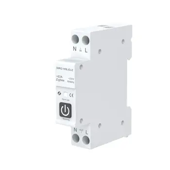  TUYA Интеллектуальный автоматический выключатель с дозатором 1P 63A DIN-рейка для беспроводного переключателя дистанционного управления Smart Home от приложения Smart Life
