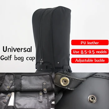   Кепка сумки для гольфа универсальная крышка для шляпы Регулируемая застежка-кнопка из искусственной кожи