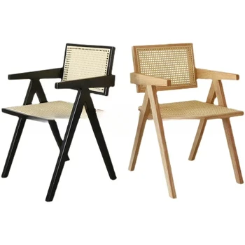  Скандинавские обеденные стулья из массива дерева для кухни Домашний обеденный стул Мебель для гостиной Спинка кресла для отдыха