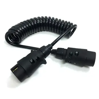  7-контактный удлинитель прицепа спиральный кабель универсальный 7-контактный соединительный кабель для прицепа A70F
